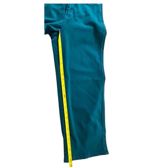 Judy Blue High Waist Wide Leg Garment Dyed Crop Jeans Teal - Picture 8 of 8